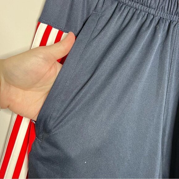 Adidas Mens Size Small Aeroready Athletic Shorts Navy Blue Red 3 Stripes NEW - Picture 6 of 14